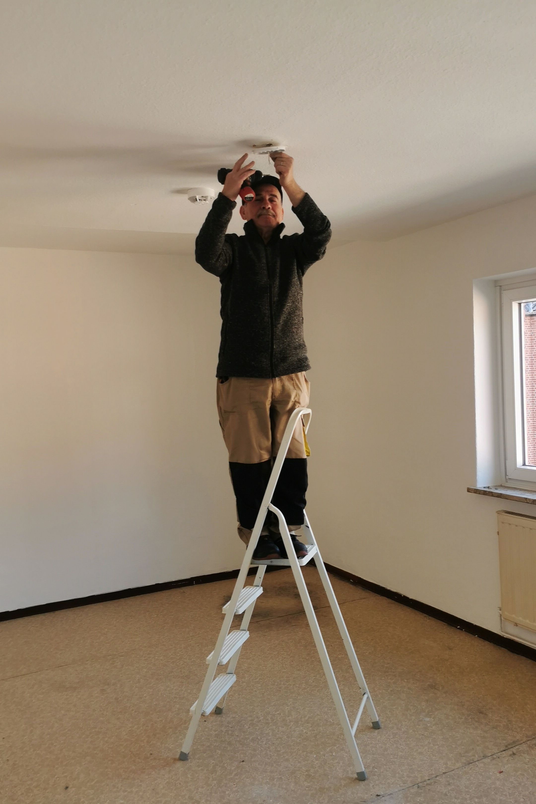 Commercial security system installation